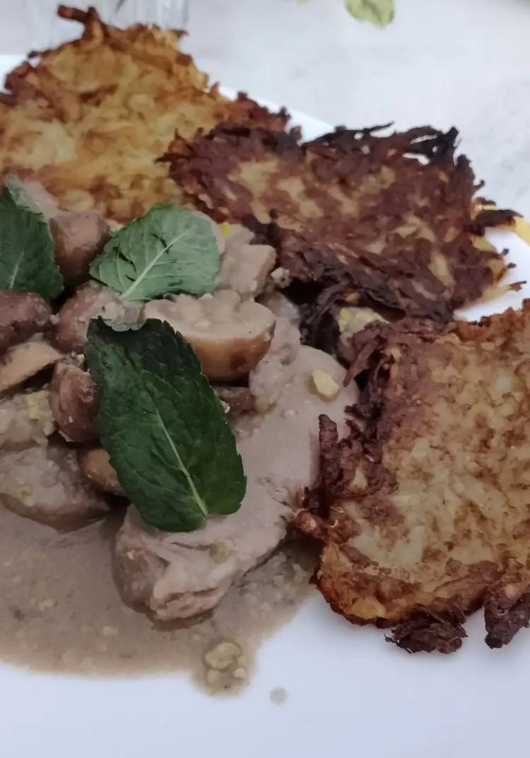 Ricetta Filetto di maiale scaloppato con funghi di stagione e Rosti di patate burro e salvia di sergioforcella9
