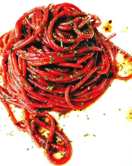 Ricetta Spaghetti aglio, olio e peperoncino al vino rosso. di RitaMerone