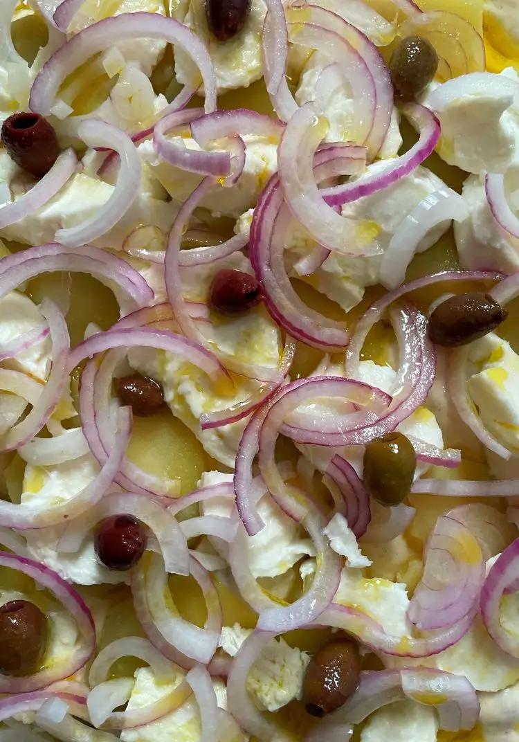 Ricetta Focaccia cipolle,patate,mozzarella e olive di cucina_con_cristina