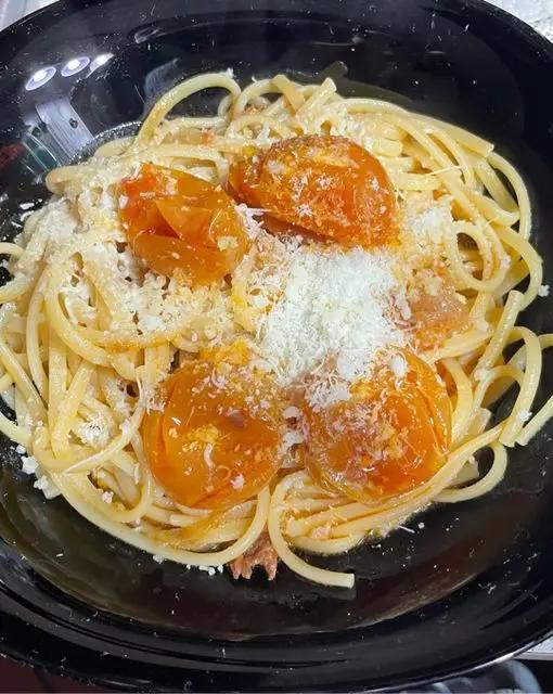 Ricetta Linguine con pomodorini gialli di stella35