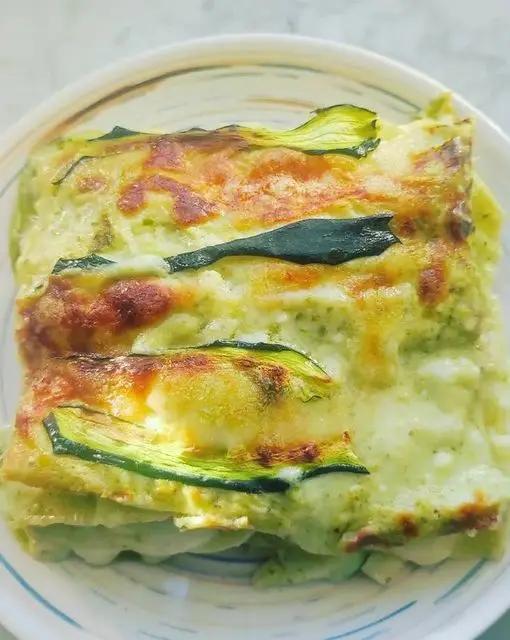 Ricetta Lasagna pesto, zucchine e caciocavallo di bogajo.ami86