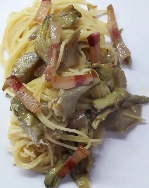 Ricetta Spaghetti carciofi e guanciale di simoneantonella54