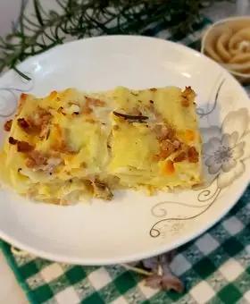 Immagine del passaggio 12 della ricetta Lasagne ragù bianco e carciofi