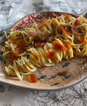 Immagine del passaggio 4 della ricetta Spaghetti con ricci di mare e bottarga
