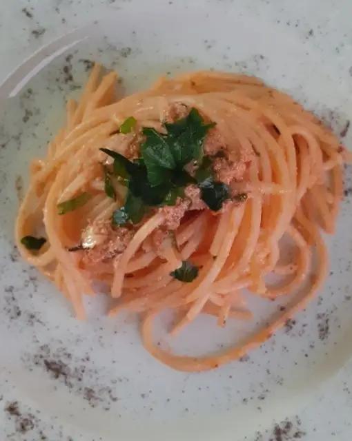 Ricetta Spaghetti con uova pesce San Pietro al profumo di caffe' di domenico.sant