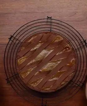 Immagine del passaggio 7 della ricetta Crostata al cacao e crema di pistacchio
