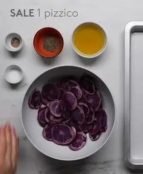 Immagine del passaggio 2 della ricetta Chips di patate viola